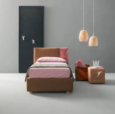 Letto singolo con contenitore Rift di Bside