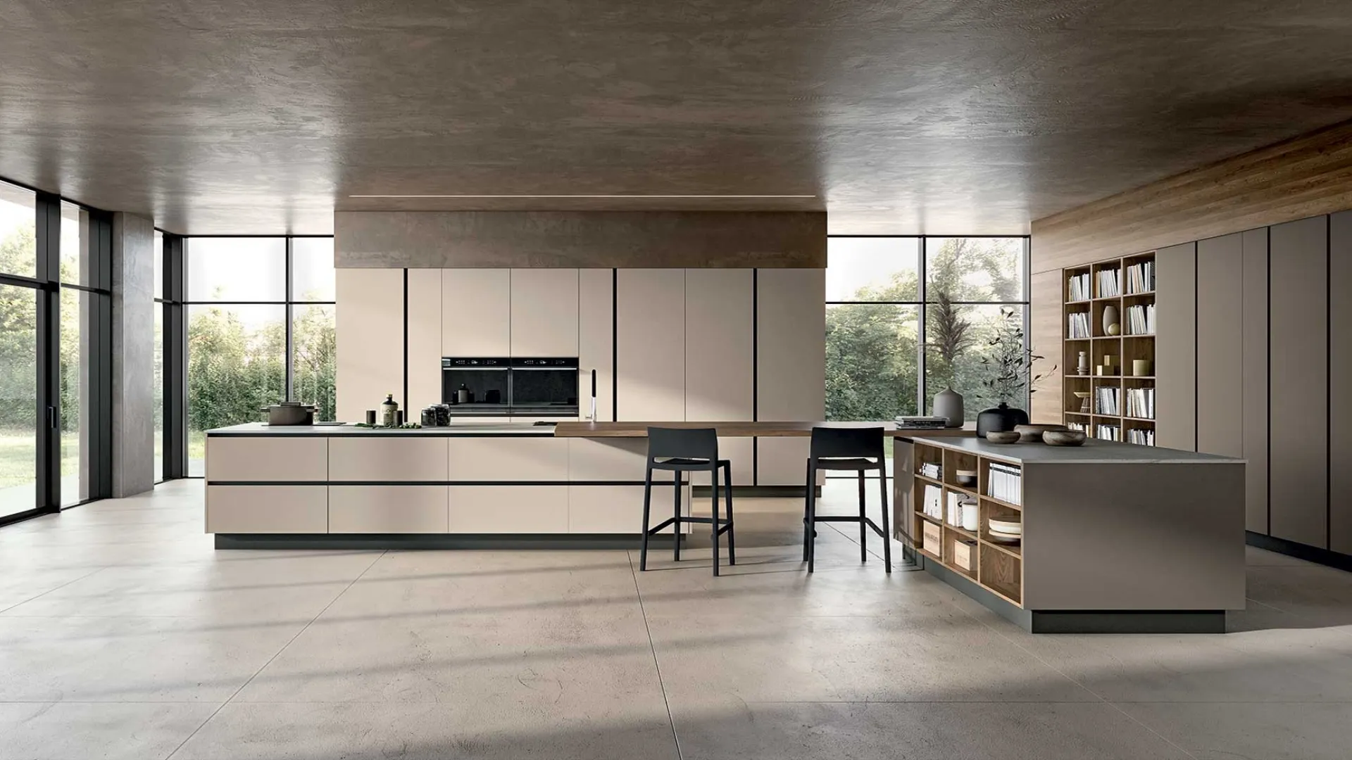 Cucina Moderna con isola Ventidue & XL 04 di GM Cucine