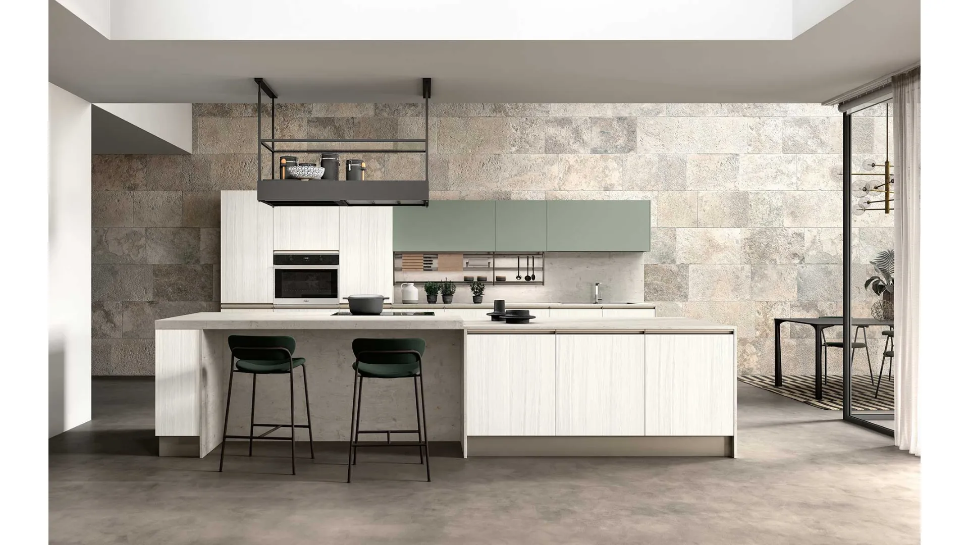 Cucina Moderna con isola Joy 01 di GM Cucine